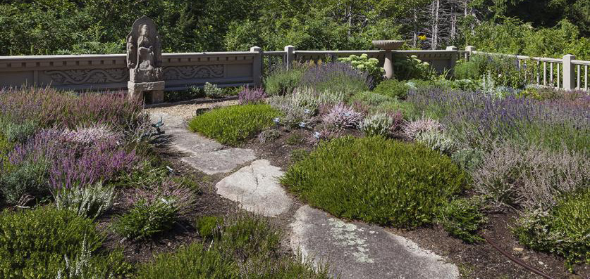 Terrace Garden at the rear of the Farrand Wing at Garland Farm