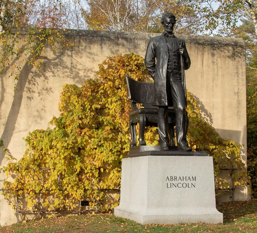 The Standing Lincoln on the grounds of Saint-Gaudens NHP